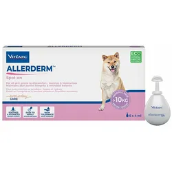 6x4 ml Virbac Allerderm Spot-On für Hund & Katze