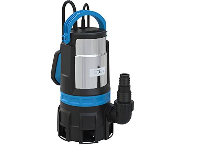 Güde 94600 pompe submersible combinée GS 750.1 2in1 (750 W\, 16 500 l/h\, hauteur de refoulement max. 9 m\, profondeur d'immersion max. 7 m)\, bleu\, noir