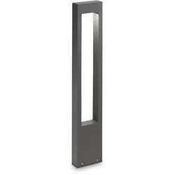Ideal Lux Outdoor Stehleuchte VEGA, Höhe 80cm, G9, Aluminium / Glas gehärtet, Anthrazit IDEA-136028