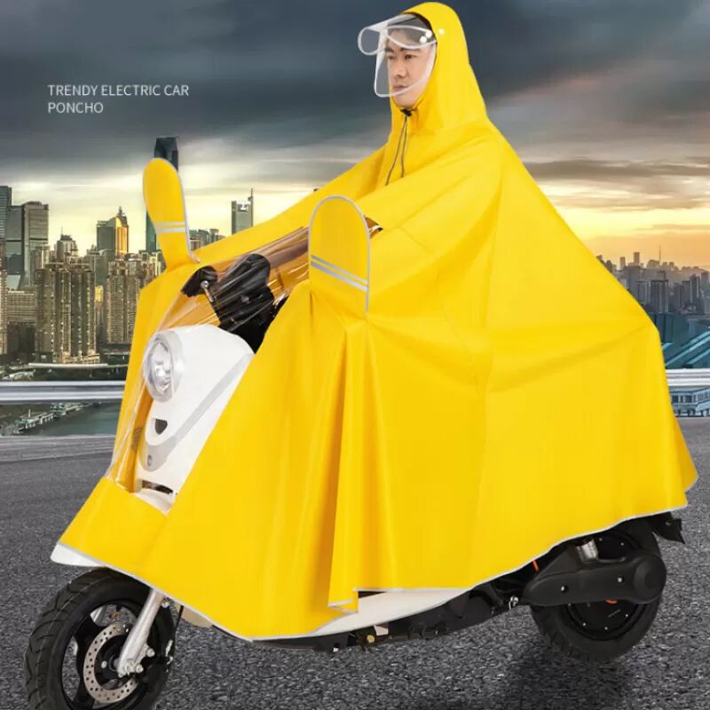 INF Poncho de pluie pour vélo, mobylette, scooter - Bords réfléchissants