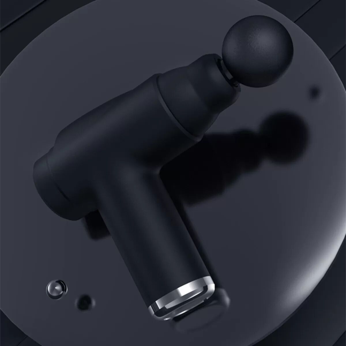 INF Elektrische Faszien-Massagepistole - Tragbare Mini-Massagepistole mit 4 austauschbaren Köpfen, Mehrere Geschwindigkeiten, Schwarz