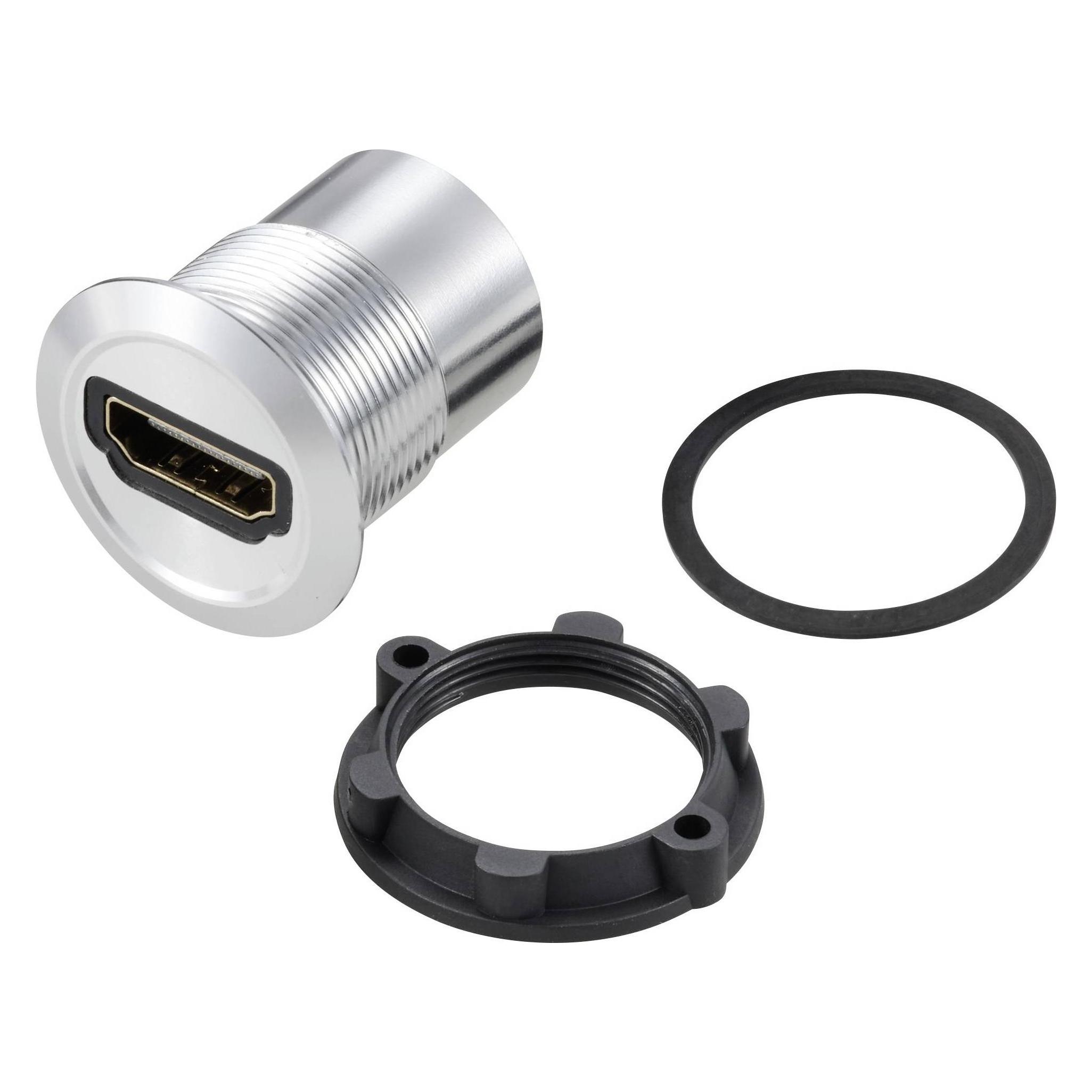 Tru Components TC-11980452 HDMI Panel-Adapter Buchse HDMI-Buchse - HDMI-Buchse S (TC-11980452)
