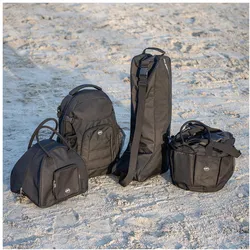 Qhp Stiefeltasche Reiten, Packsack, Schwarz