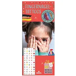 Fingernagel-Tattoos - metallic