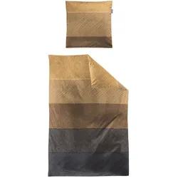 Irisette Biber-Bettwäsche Meran 155 x 220 cm Biber Gelb Honig