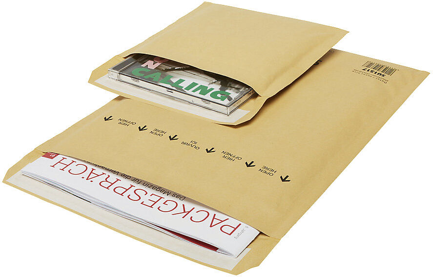 kaiserkraft Papierpolstertasche Sumo®, geschredderte Papierbahnen, Innen-LxB 265 x 215 mm, VE 10 Stk, ab 5 VE
