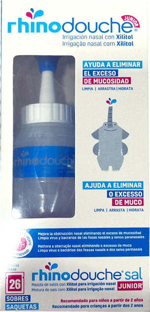 RhinoDouche Júnior Sistema Lavagem Nasal + 26 Saquetas