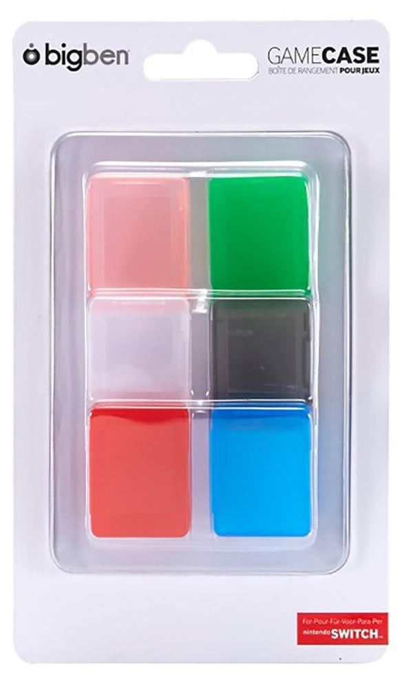 BigBen Nintendo Switch Game Case Set, 6 stuks, kleuren assorti
