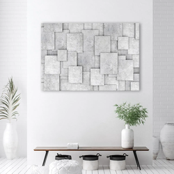 WANDBILD geometrische beton 3d abstrakt