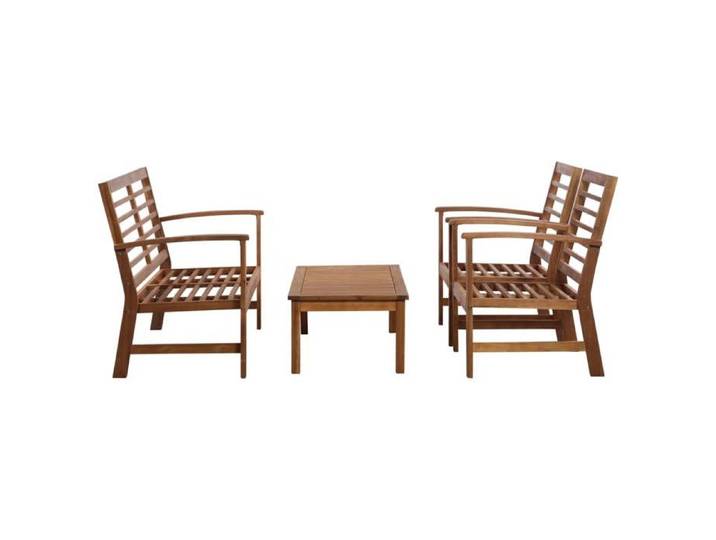 SALE 2025 Ensemble de salon d'extérieur MOOD - Salon de jardin 4 pcs - Bois d'acacia solide Chill936778