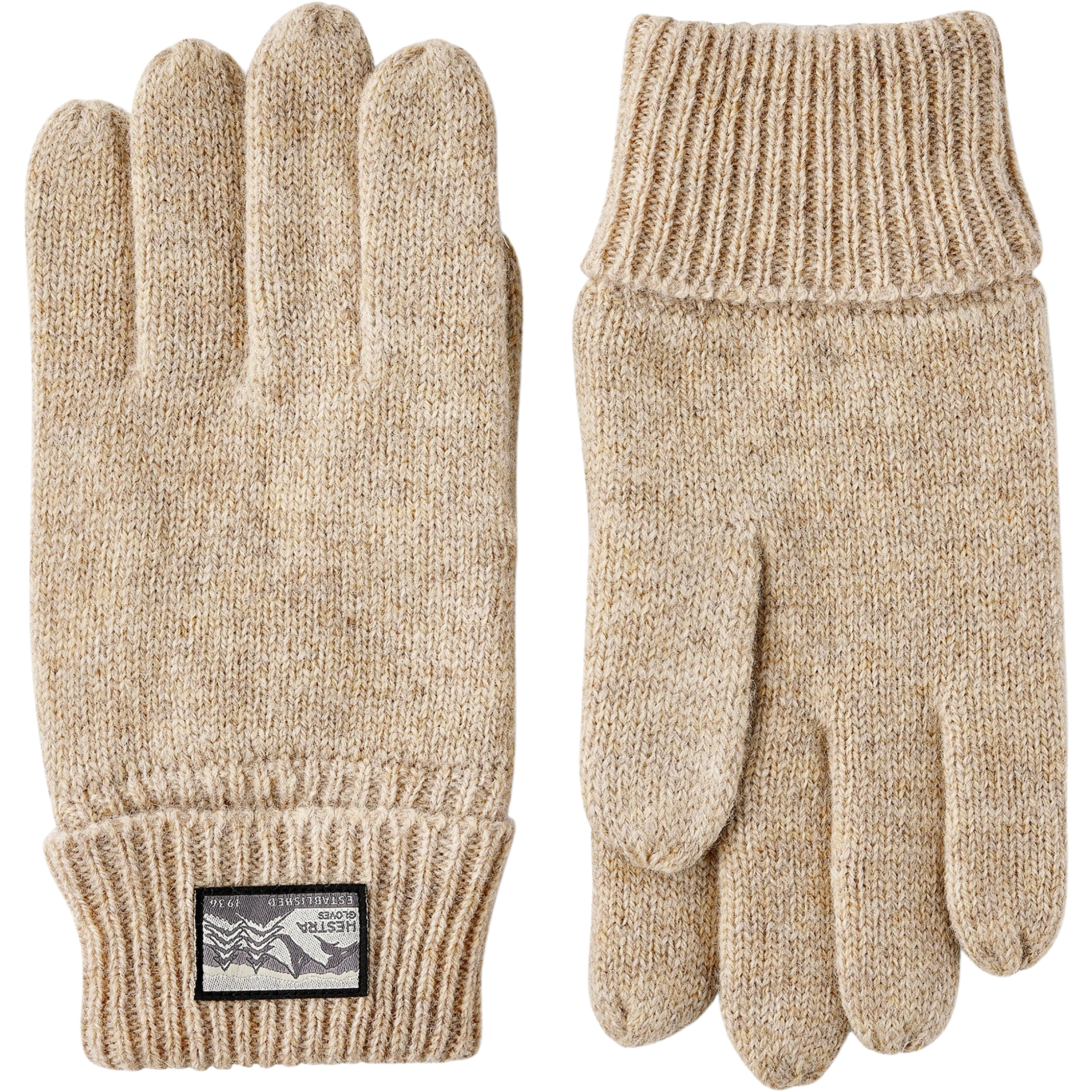 Hestra Raggwool Fingerhandschuhe beige Größe 10 Trekking Elastisch