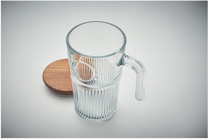 VITRIO JAR Mug en verre 450ml Transparent