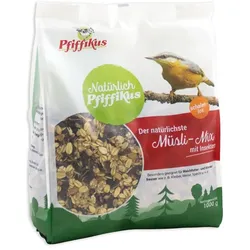 Natürlich Pfiffikus Müsli-Mix mit Insekten | 5x 1kg Vogelfutter