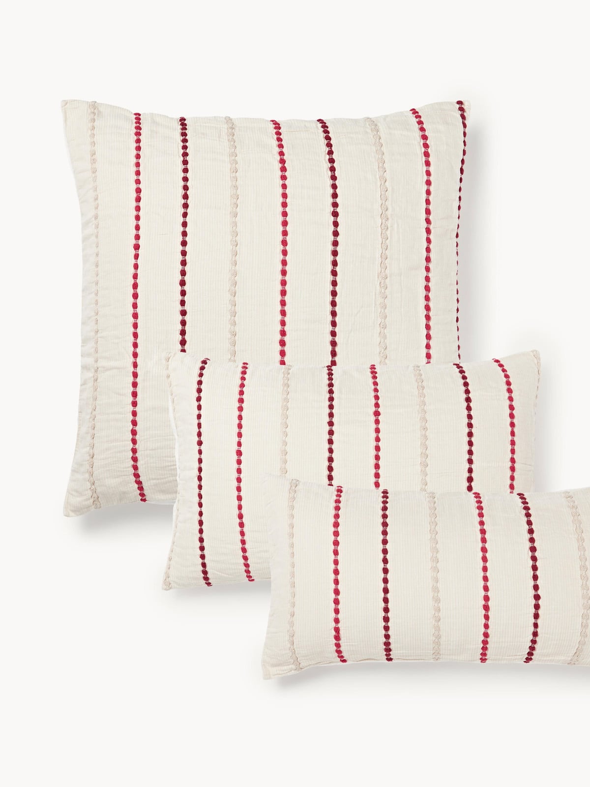 Westwing Collection Arabella katoenen perkal kussensloop 50x80 cm