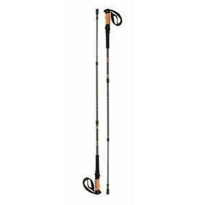 Origin-Outdoors Nordic-Walking-Stöcke Twist-Lock Set, je 246 g, 65 - 135 cm, 2-fach verstellbar, mit Korkgriff, 2 Stück