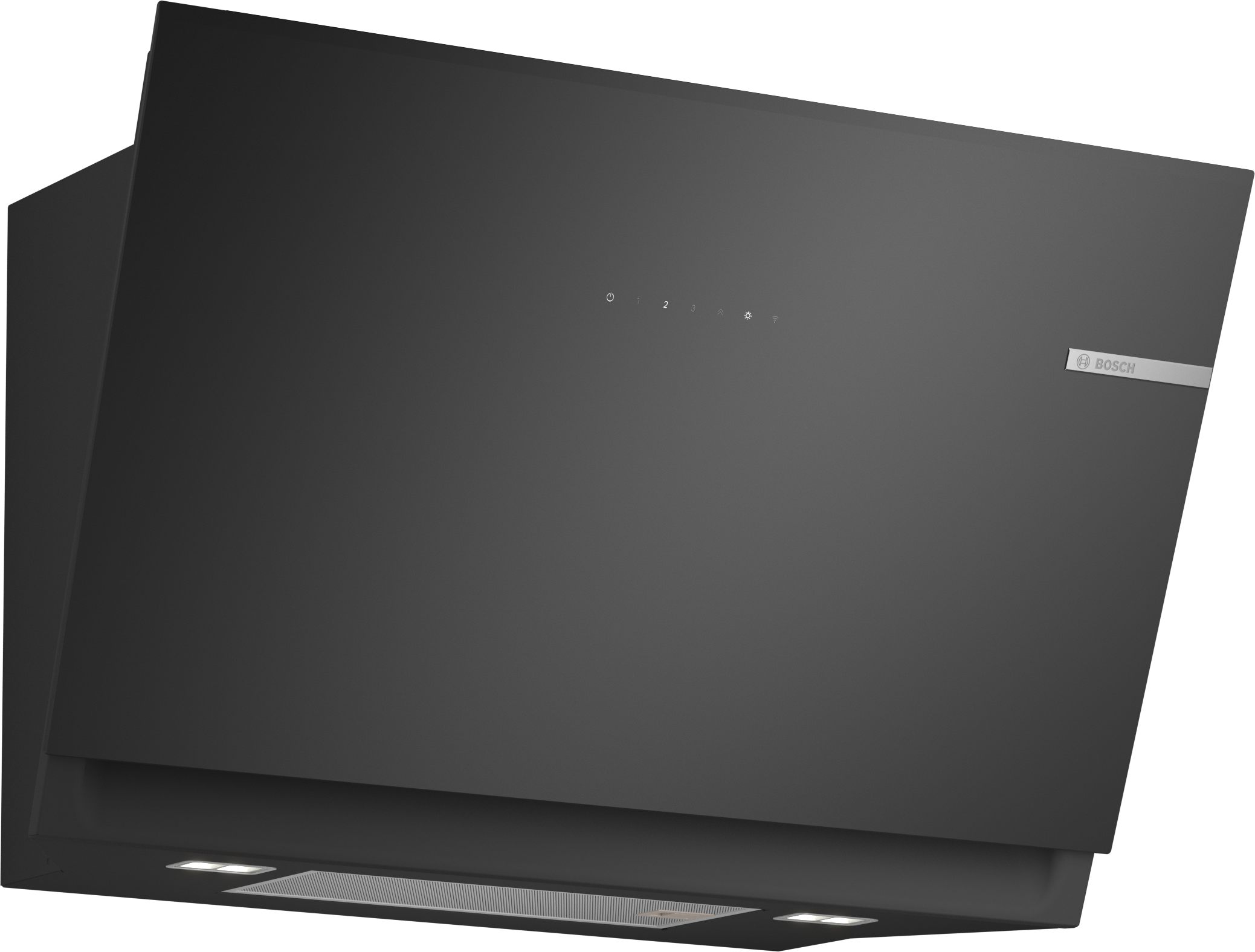 Bosch Kopffreihaube "DWJ81AN60", schwarz, B:79cm H:45cm T:43,3cm, Dunstabzugshauben, Leiser SilentPowerDrive & automatische Smart Hood Lüfteranpassung, Kopffreihaube