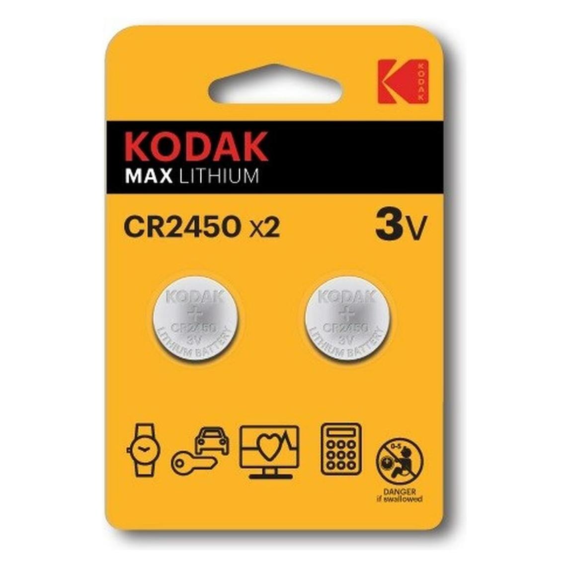 Kodak CR2450 Single-use battery Lithium - Batterie (2 Stk., CR2450, 500 mAh) (30417762)