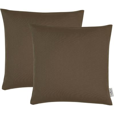 TOM TAILOR HOME "Dove" unifarben, Kissenhüllen ohne Füllung, 2er Pack