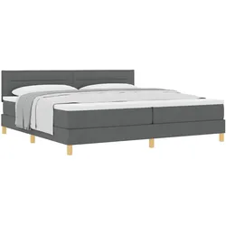 vidaXL, Boxspringbett, Qutenetta (Linien-Design) (200 x 200 cm)