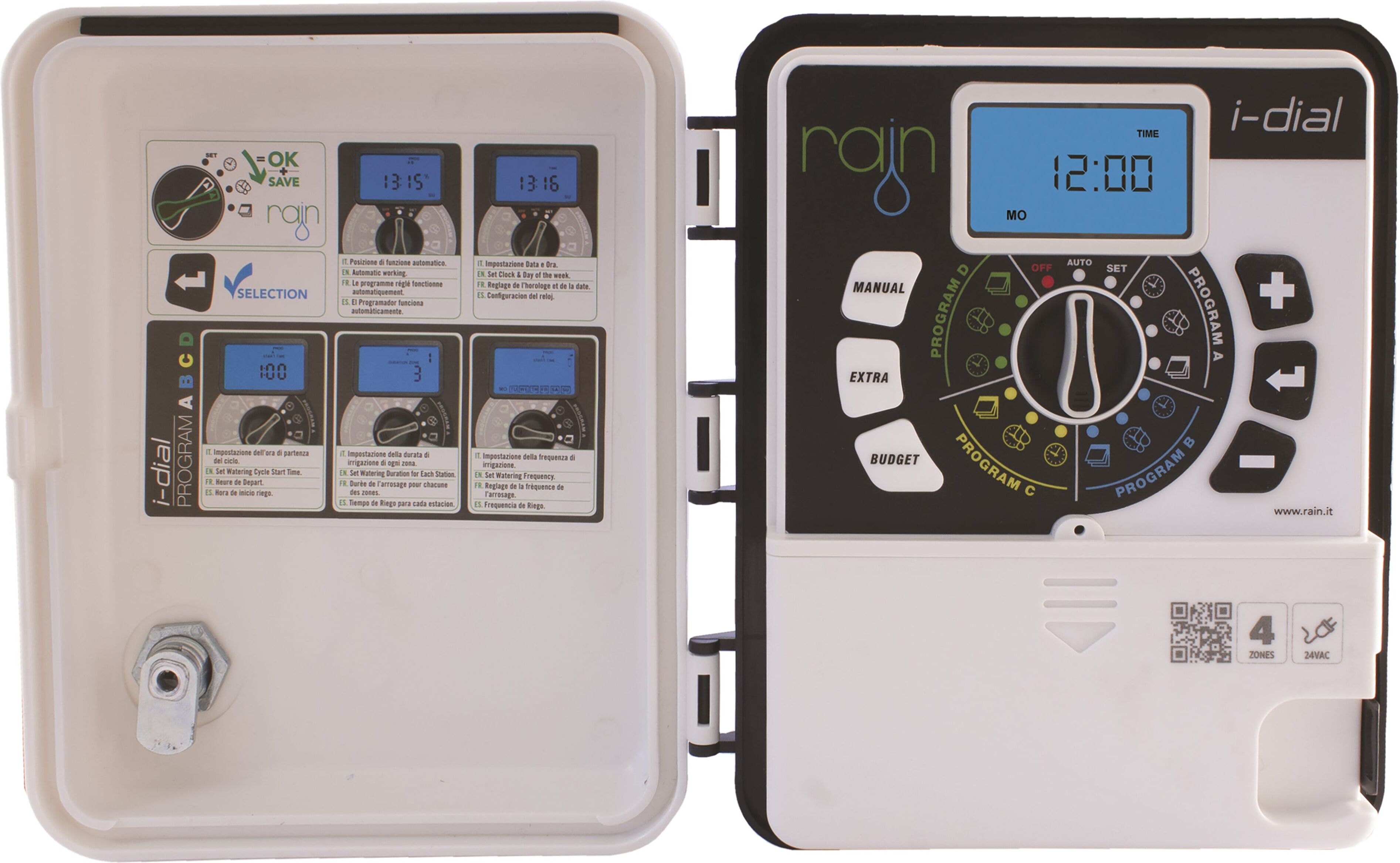 Rain PROGRAMMATORE  I-DIAL DA ESTERNO 4 STAZIONI 24 V