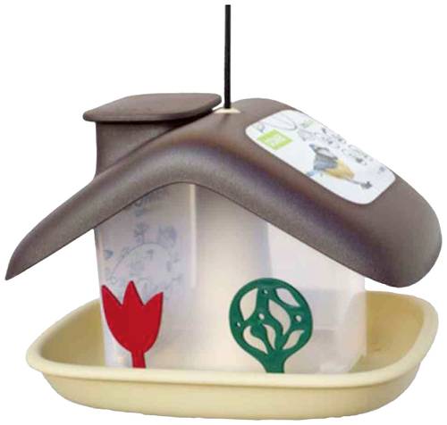 Plastia 1606970125 Vogelfutterhaus Braun, Beige 1St.