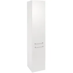 Differnz, Badezimmerschrank, Somero Hoge kast Links/rechts hoogglans wit