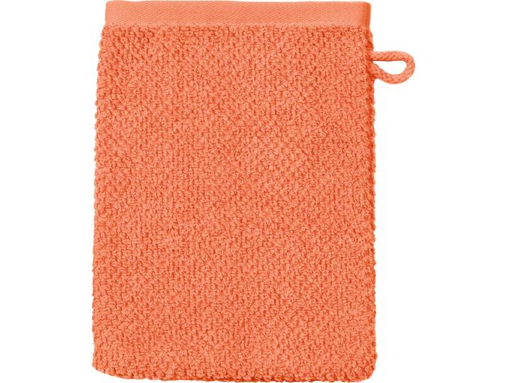 Waschhandschuh ROSS SELECTION , orange, B:16cm L:21cm, Frottier, Handtücher, Waschhandschuh, 100 % Bio-Baumwolle