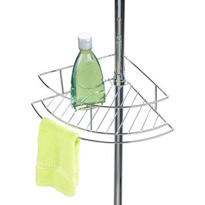 Duschablage WENKO "Dolcedo", silber (silber glänzend), B:31cm H:275cm T:23cm, Metall, Regale, Duschablage, 4 Ablagen