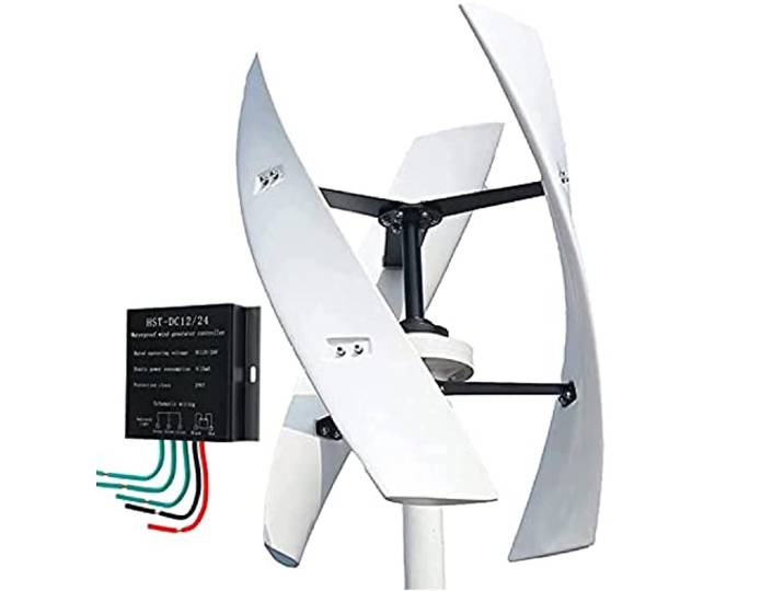AECEVAN Vertikale Windkraftanlage 8000W 48V 3 Flügel Silent Magnetic Levitation MPPT Controller für Home Marine RV Energy