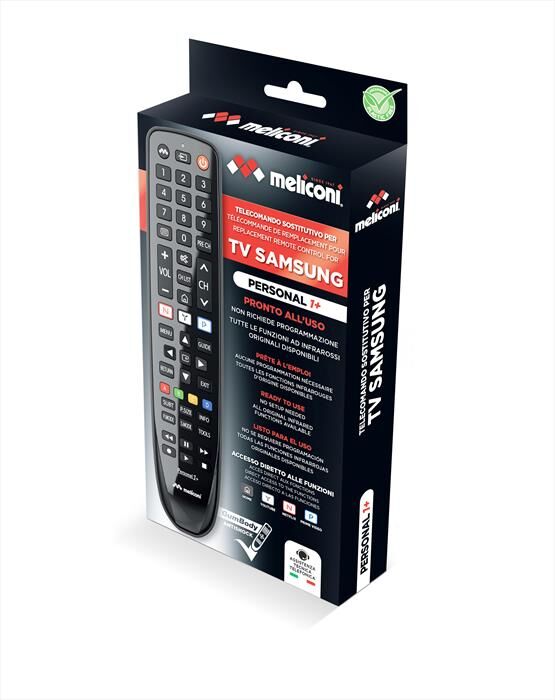 Meliconi Telecomando Gumbody Personal 1+ Samsu-nero Lucido / Nero Opaco / Cor