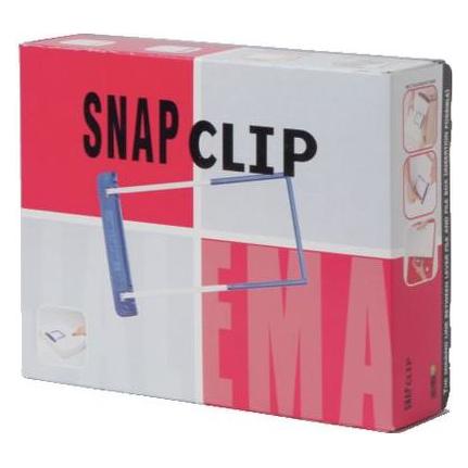 Jalema Archiv-Clips Djois SnapClip Blau, Weiss Kunststoff 201 mm x 63 mm (7173000)