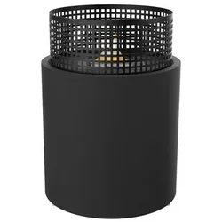 Tenderflame Terrassenfeuer Camps Bay 3W Stahl Schwarz