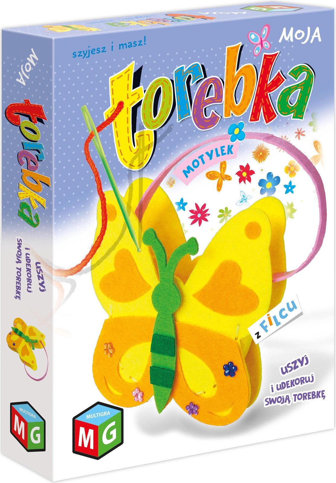 Multigra Kinderrugzak van vilt model My Butterfly