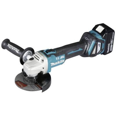 Makita DGA513RTJ Akku-Winkelschleifer 125 mm inkl. Ladegerät, inkl. 2. Akku, inkl. Koffer 18 V 5 Ah