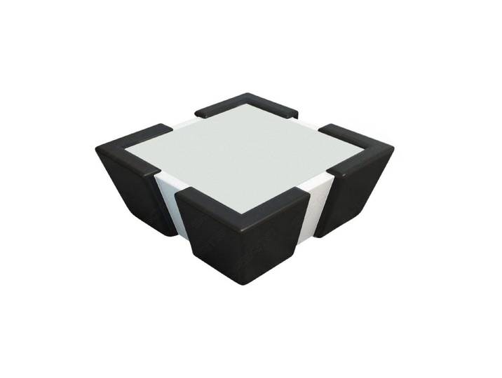Sofa Dreams Couchtisch Leder Apollonia Tisch mit Sicherheitsglasplatte 12mm