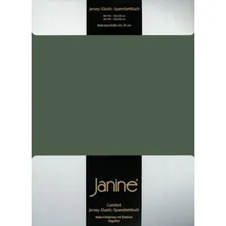 Janine Spannbetttuch Elastic-Jersey 5002 olivgrün 150x200 cm