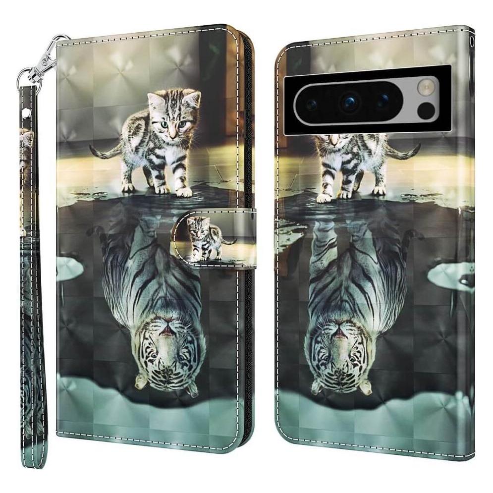 Cover-Discount Google Pixel 8 - Etui Glitzer Effekt Katze (Google Pixel 8) (660144775A)