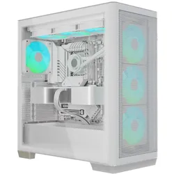 APNX AeroCool Midi -R-WT-V1 W/MicroATX/MiniITX (ATX, mATX, Mini-ITX), PC Gehäuse, Weiss