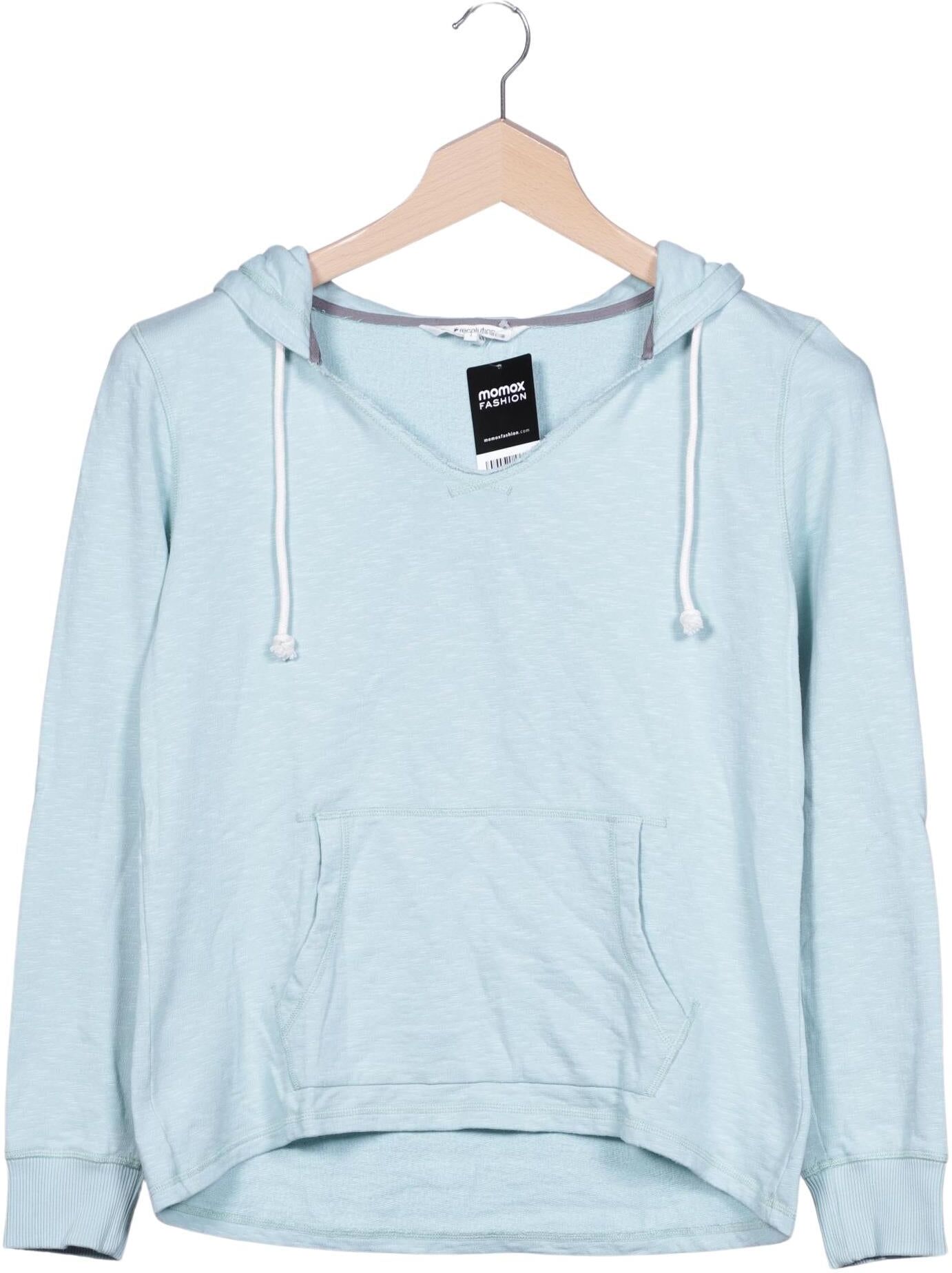 Recolution Damen Kapuzenpullover, Hellblau, Gr. S, Baumwolle - Second Hand