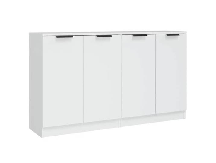 Kaorsrow Sideboard 2er Set Weiß - Kommode 60x30x70 cm Holzwerkstoff Vielseitige Beistellschränke für Wohnzimmer und Flur. Pflegeleichte Oberflächen bieten praktischen Stauraum im Doppelpack.