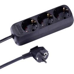 Vivanco VVELSTR3USCHK Steckdosenleiste ohne Kabel Schwarz Schutzkontakt 1 St.