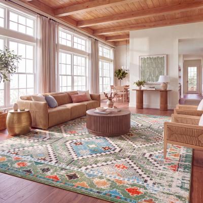 SAFAVIEH Madison Medine Boho Diamond Distressed Rug