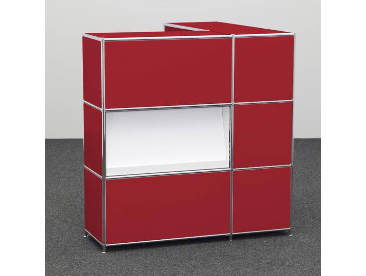 Empfangstheken System4, Rot, Neu - Elegant & Stilvoll
