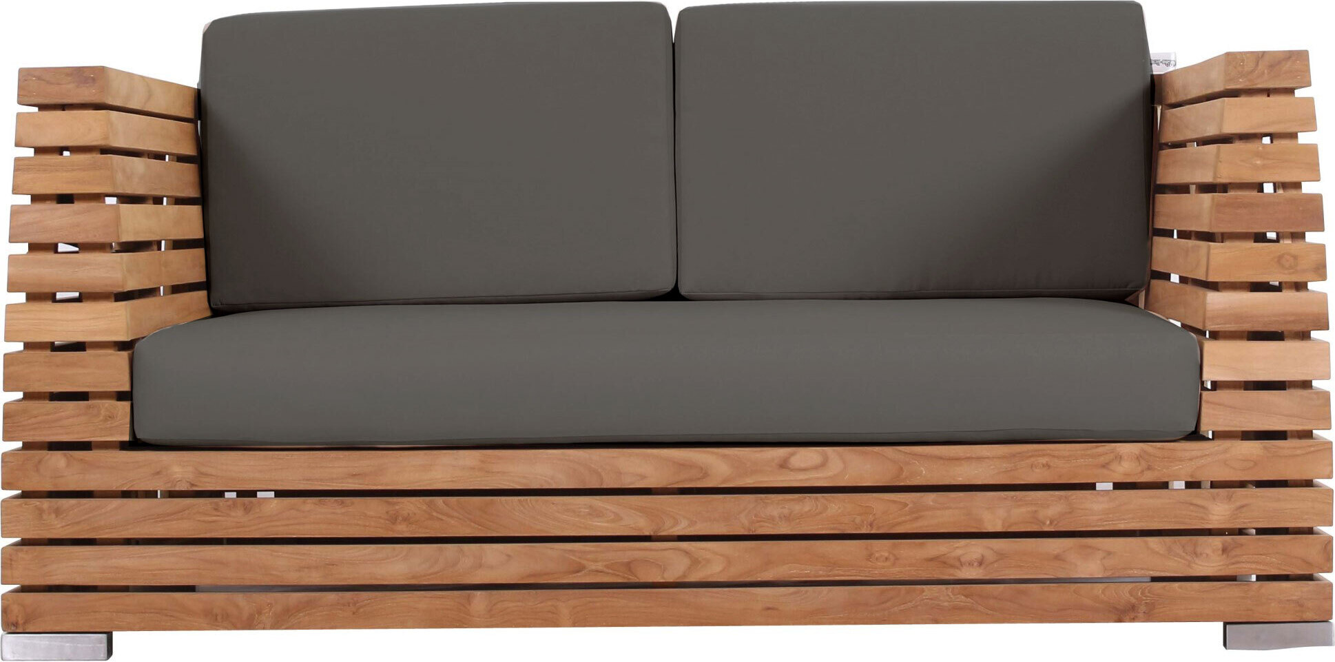 Outdoor Sofa Picardie 2-Sitzer Teak Massivholz