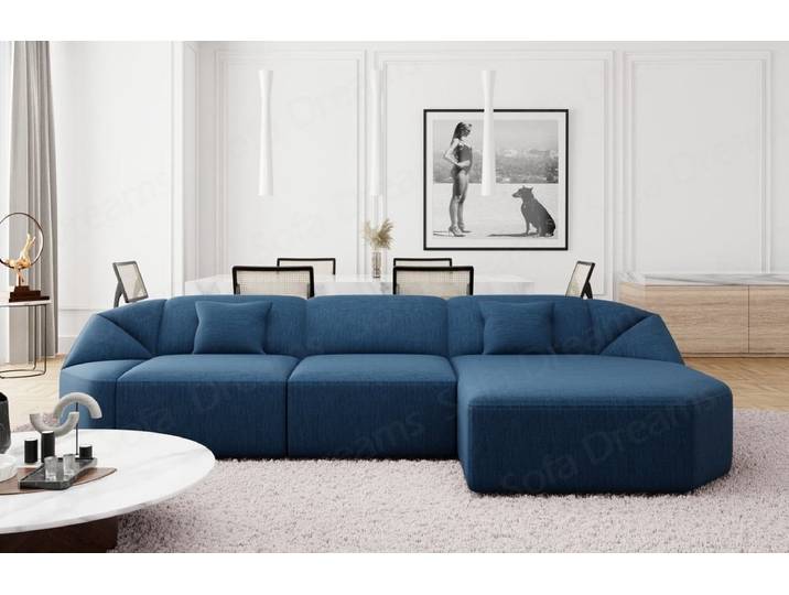 Stoff Ecksofa Cabrera L-Form Kurz