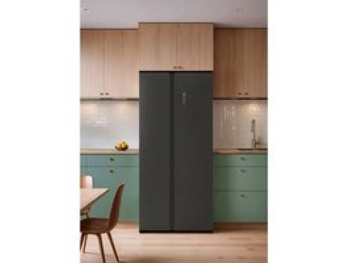 Réfrigérateur Side by Side - Studio - 550 L - Distributeur deau - Noir - No Frost