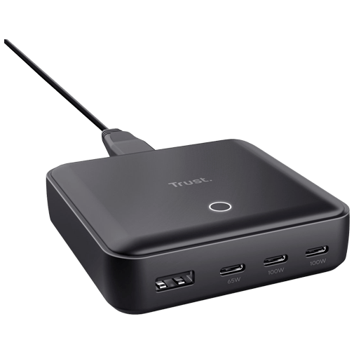 Trust Maxo USB 3-USB-C Schnellladegerät 100W Schwarz