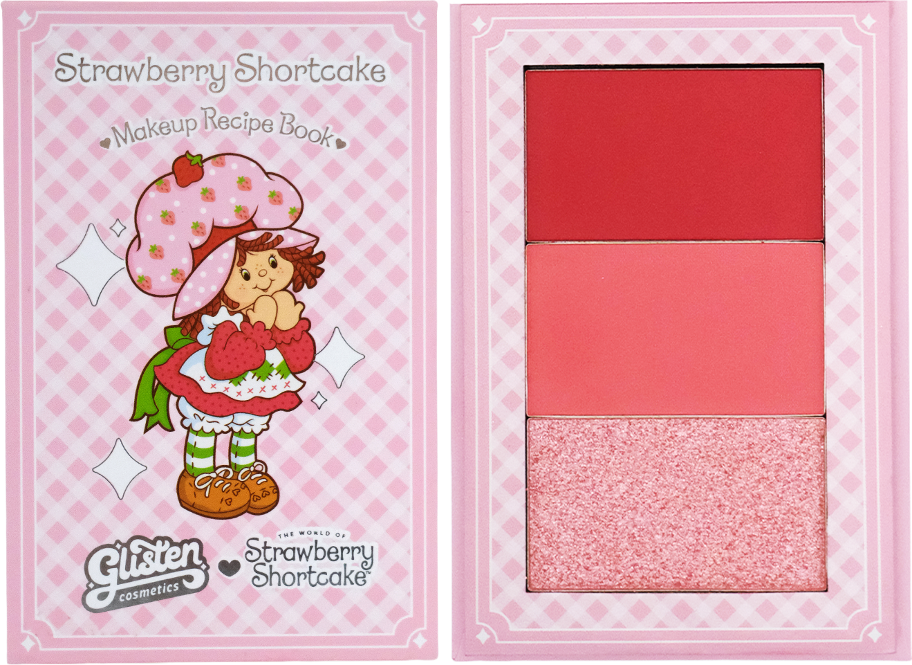 Strawberry Shortcake Blush & Eyeshadow Palette - Strawberry Shortcake X Glisten Cosmetics
