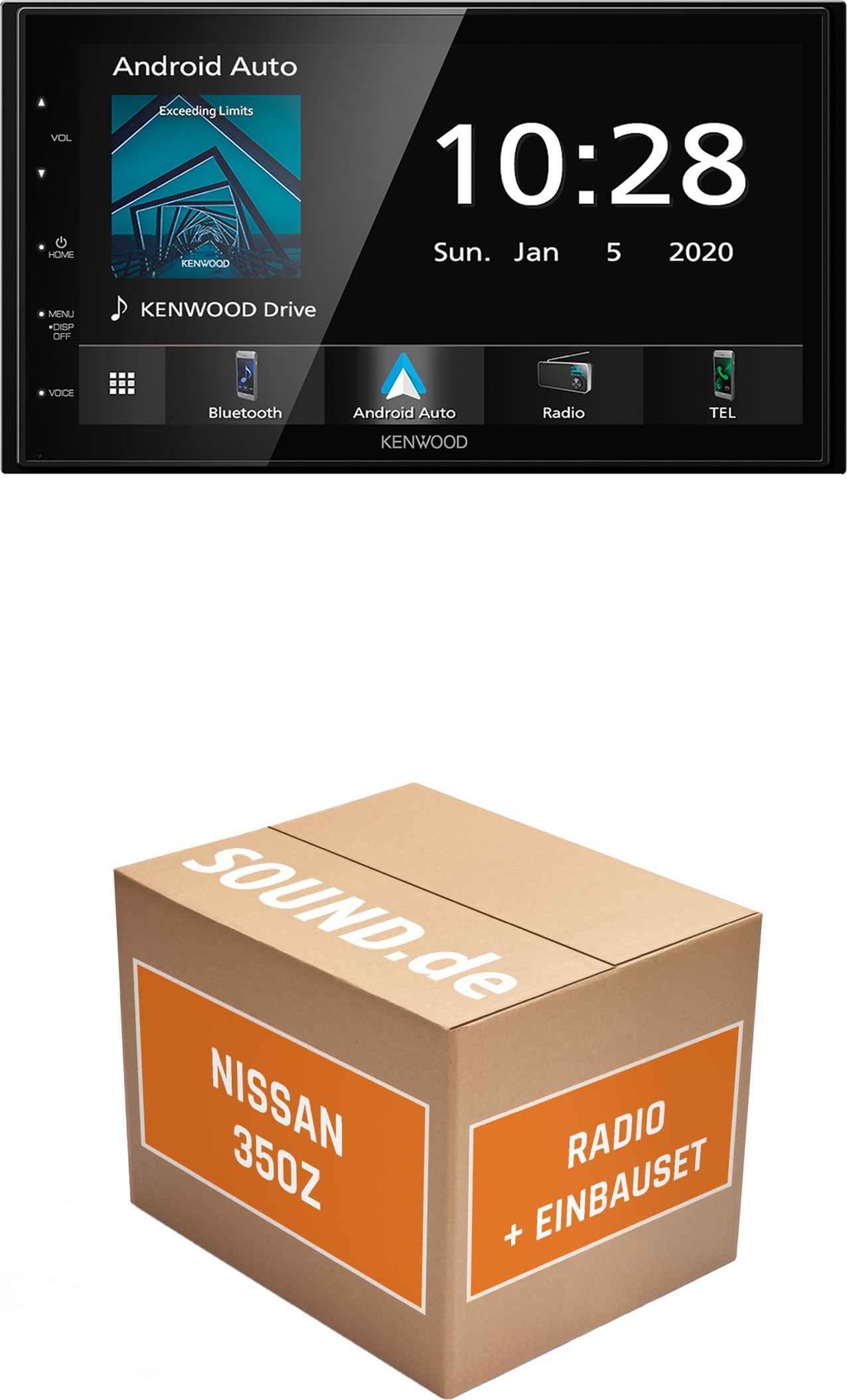 Autoradio Einbaupaket Kenwood DMX5020BTS passend für Nissan 350Z + Lenkradsteuerung | Apple CarPlay Android Auto