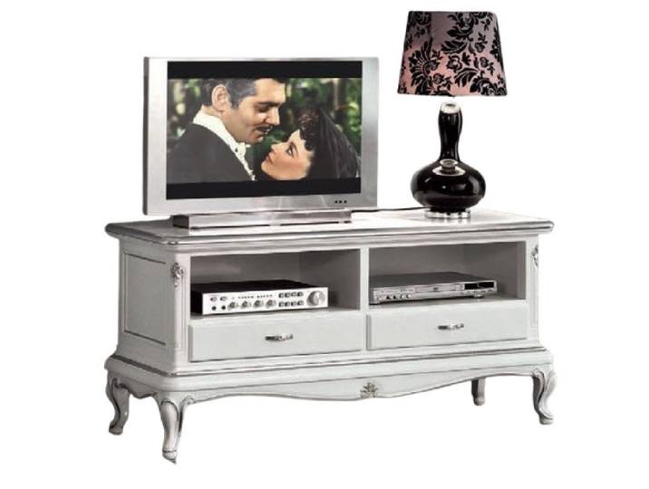 Xlmoebel TV-Schrank Weißes Lowboard mit Stauraum und eleganter Verarbeitung (1-St., TV-Schrank) Hergestellt in Europa